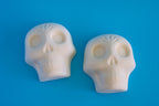 Large Flat Back Big Eyes Sugar Skulls Set of 2