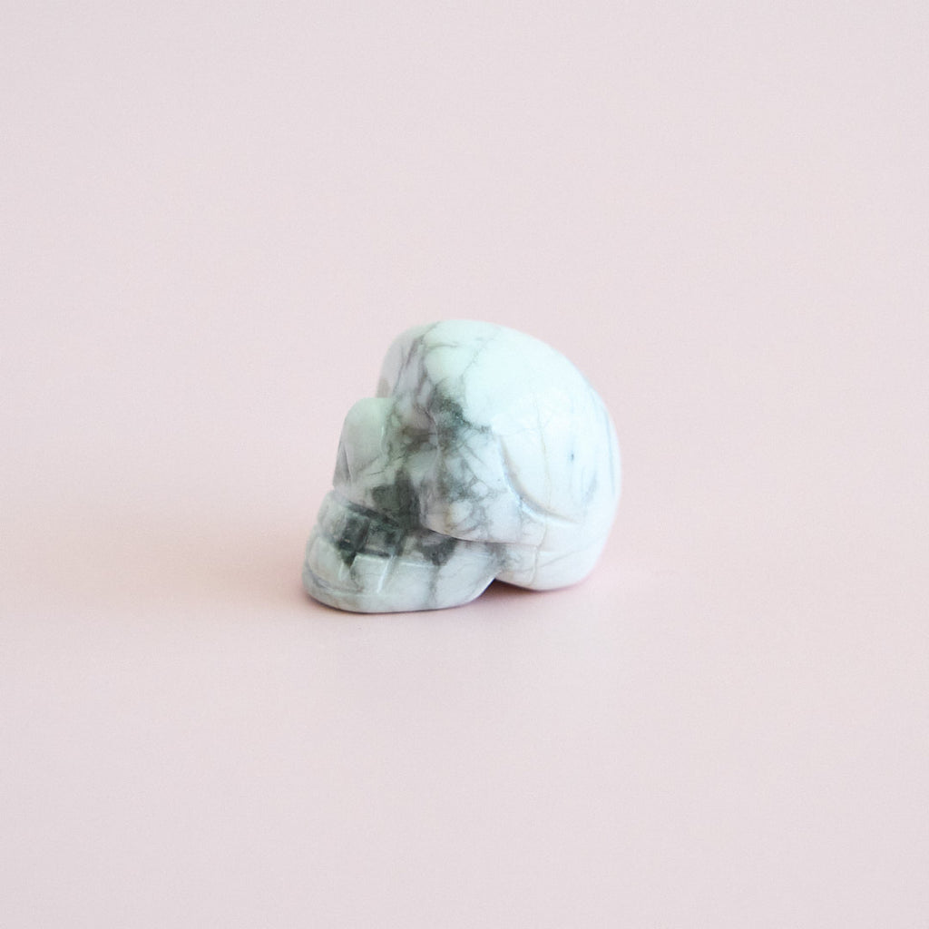 Miniature Carved Stone Skulls