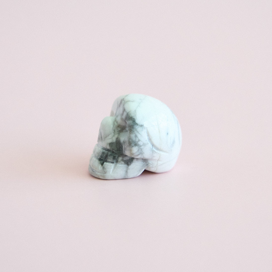 Miniature Carved Stone Skulls