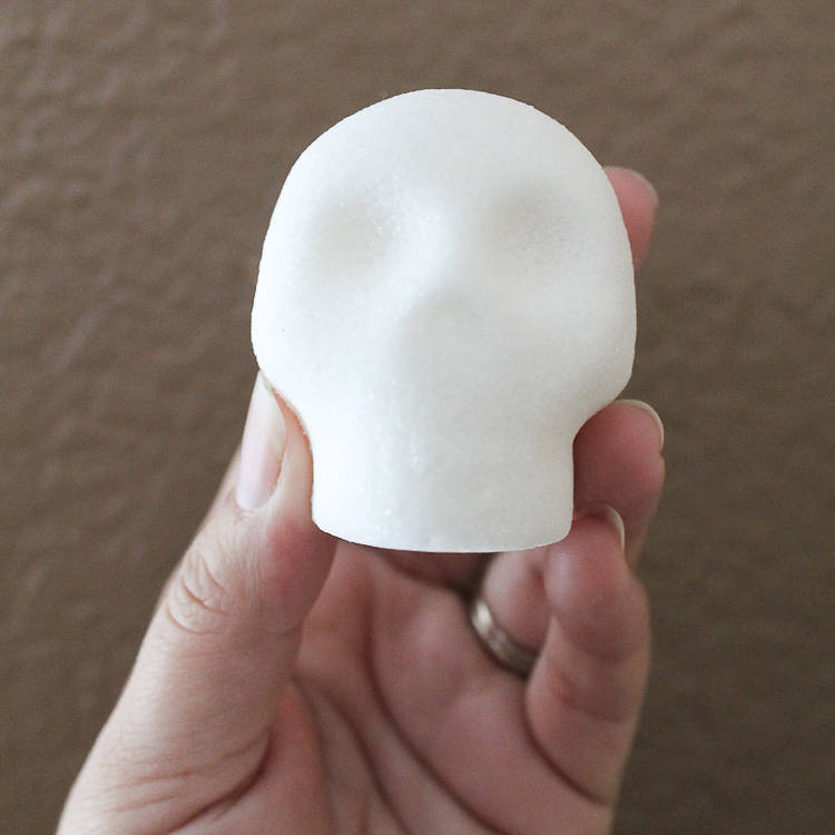 Set of 2 Small 3D Blank Sugar Skulls