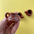 Mini Terracotta White Painted Mugs