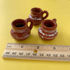 Mini Terracotta White Painted Mugs